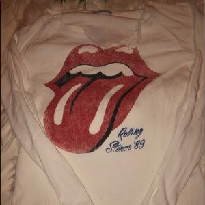 Long sleeve over sized Stones T